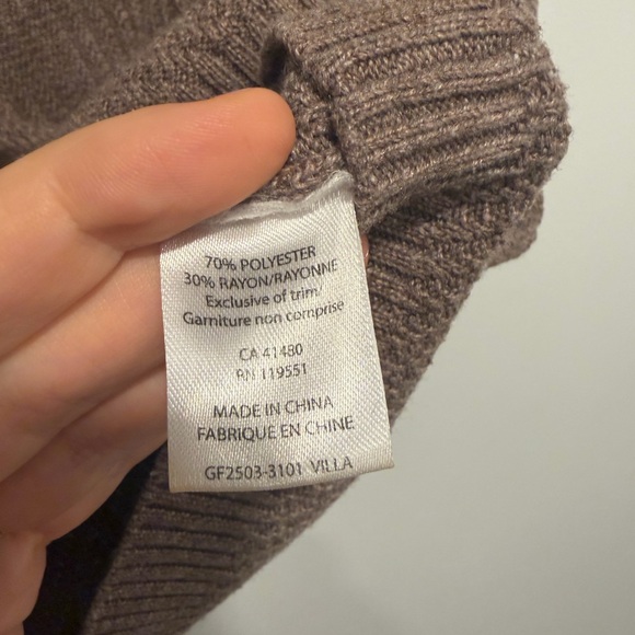 Gentle Fawn Brown Ribbed Knit Tank Top Sleeveless Minimalist Size M - Picture 4 of 7